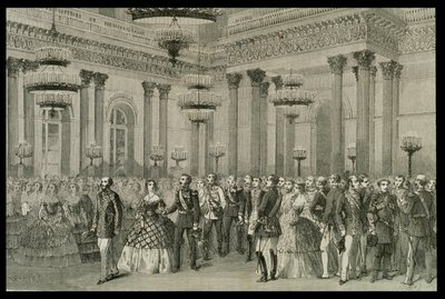 Ein Ball in St. Petersburg in den 1860er Jahren von French School